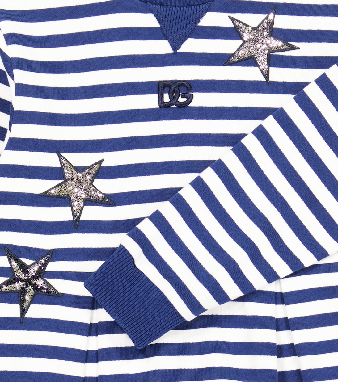 Abito in jersey di cotone a righe | Dolce&Gabbana Kids