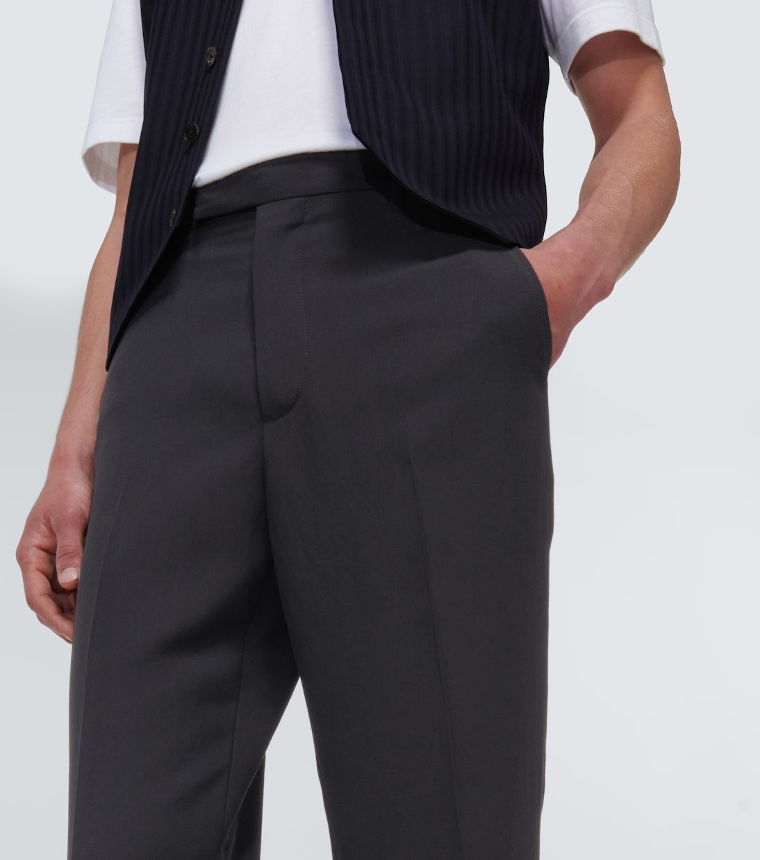 Pantalones Elijah en mezcla de seda | The Row