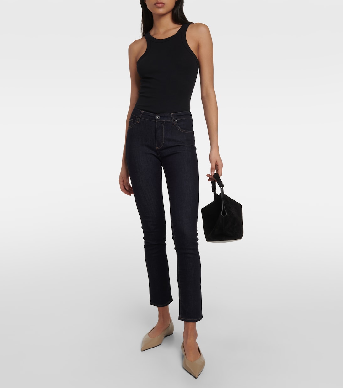 Jeans slim Mari de tiro alto | AG Jeans