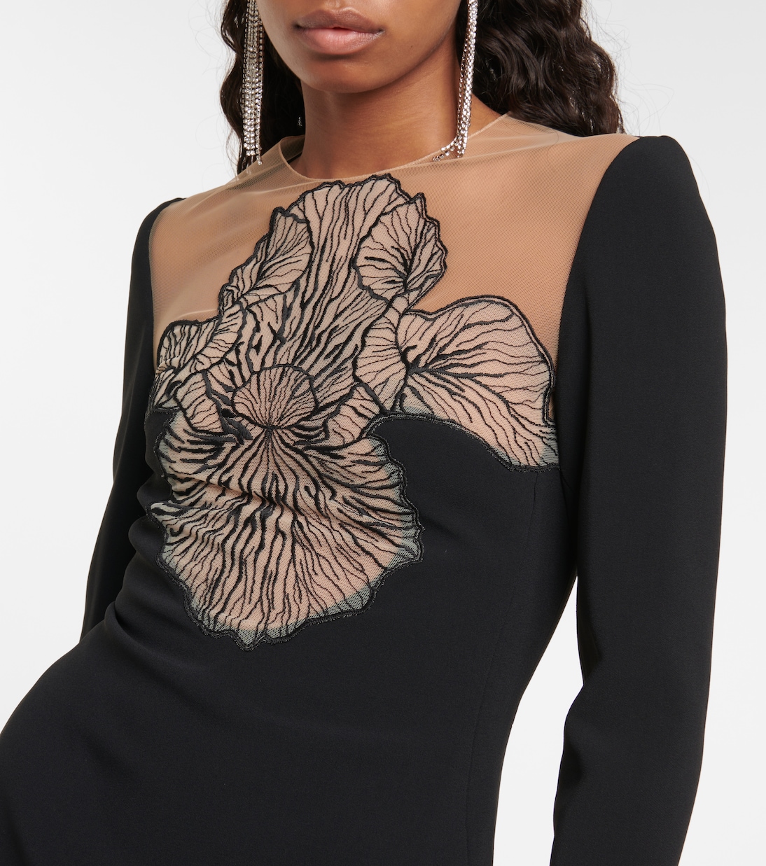 Macramé-detail minidress | David Koma