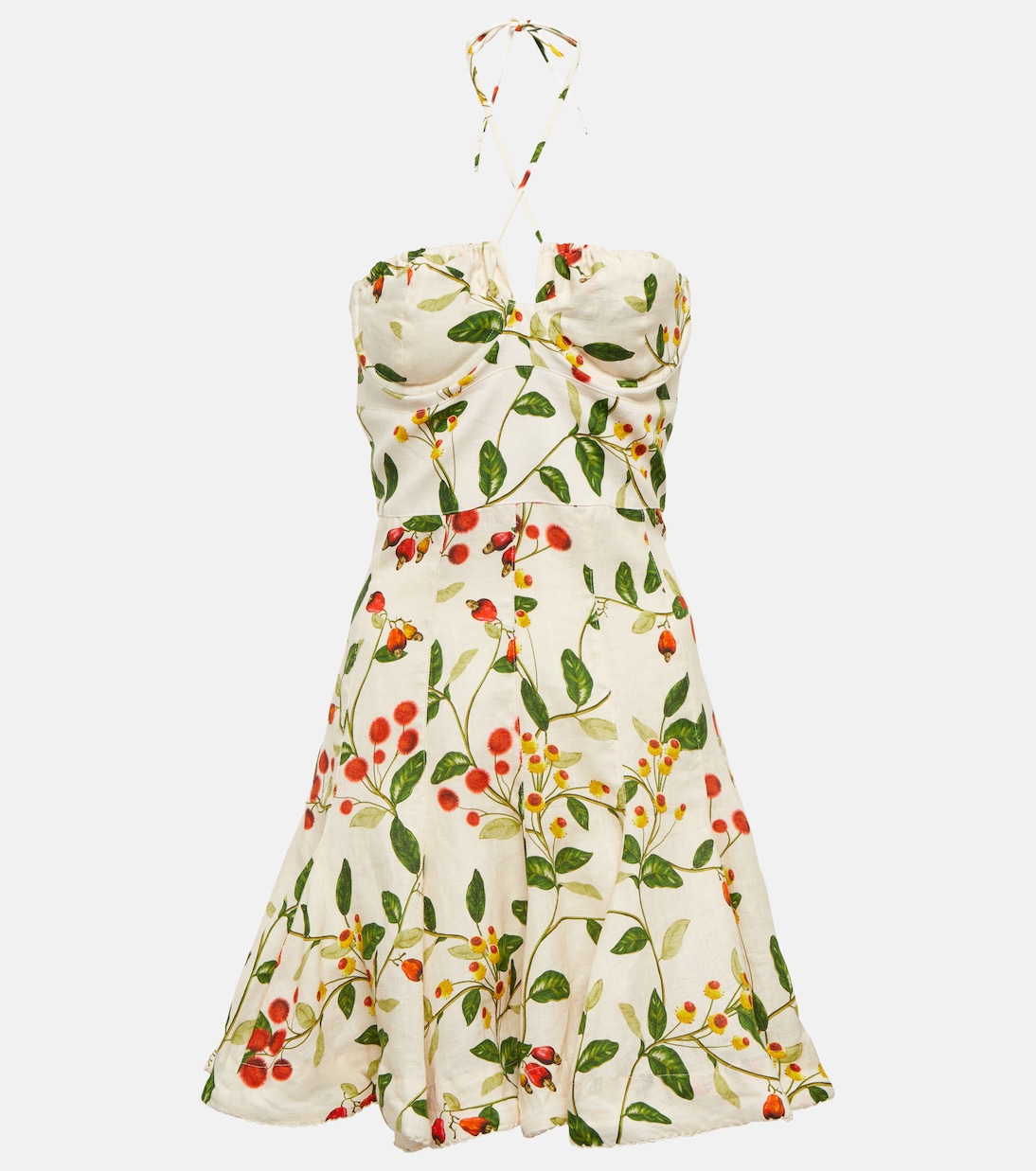 Anturio floral linen minidress | Agua by Agua Bendita
