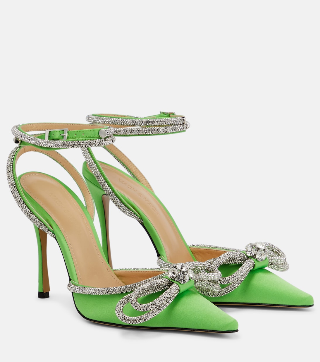 Verzierte Pumps aus Seide | Mach & Mach