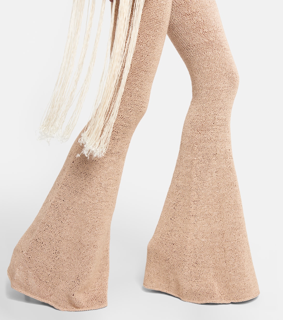 Leggings flared a vita alta in crochet | Magda Butrym
