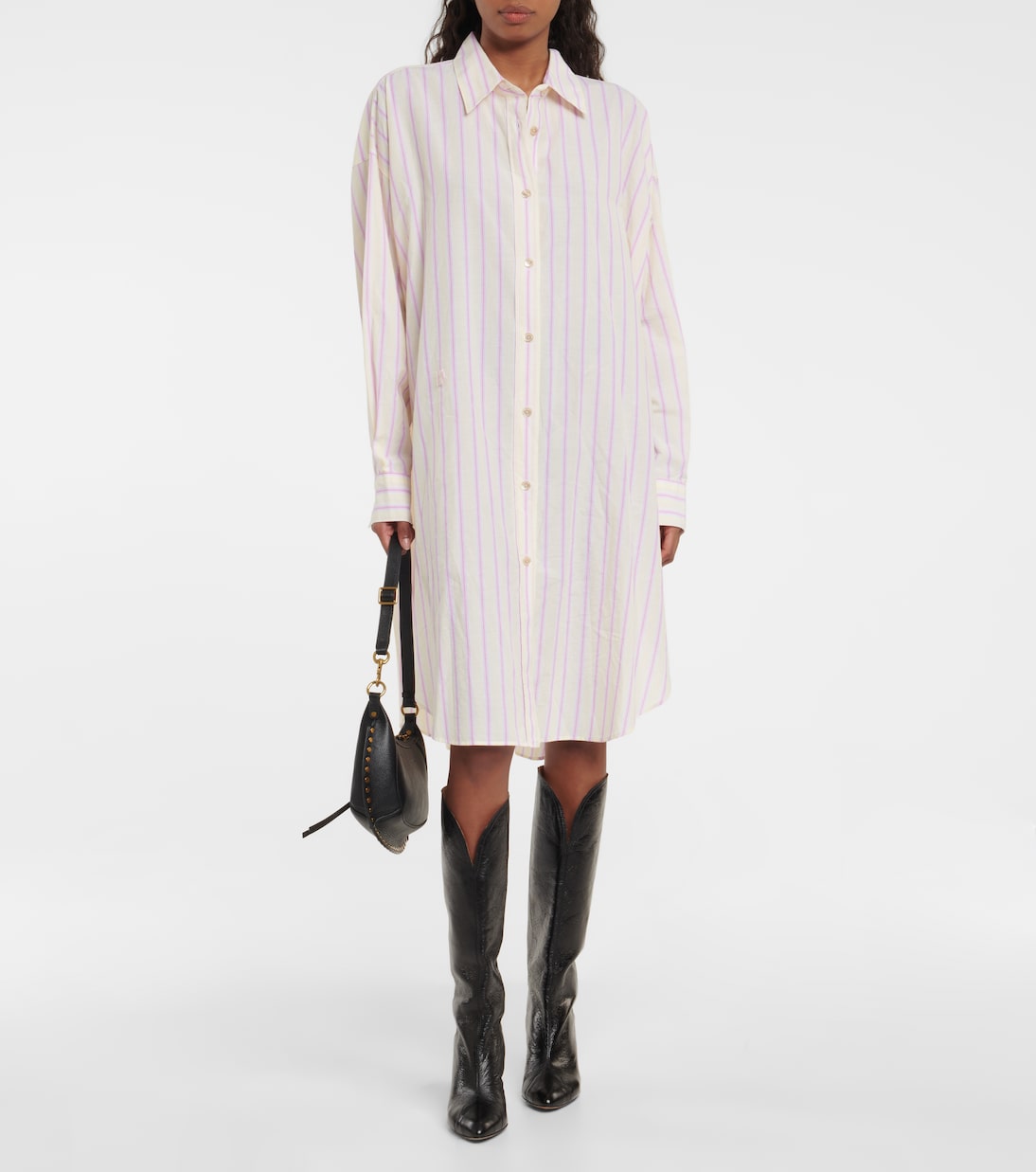 Robe chemise Seen rayée en coton | Marant Etoile