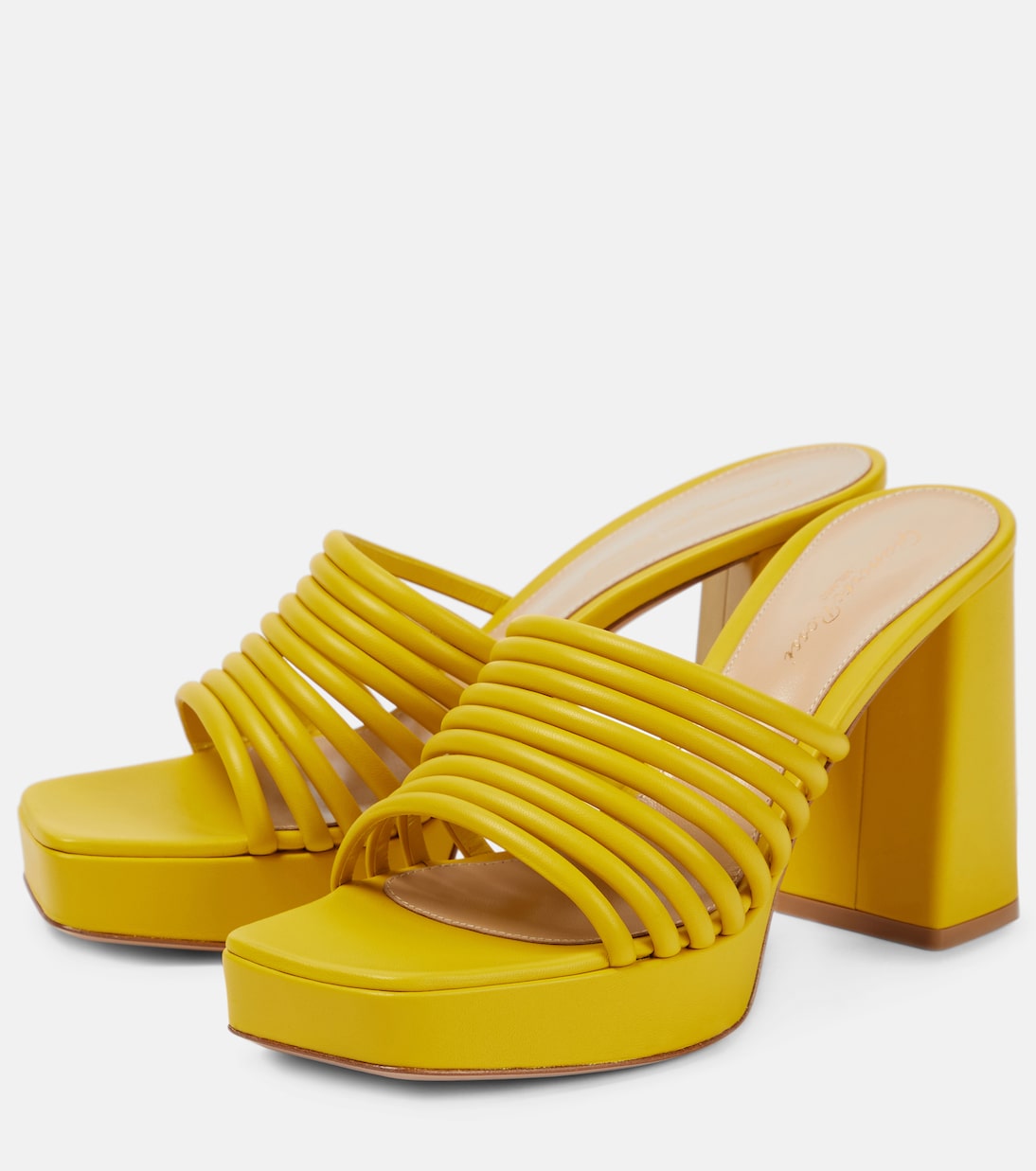 Lena 95 leather mules | Gianvito Rossi