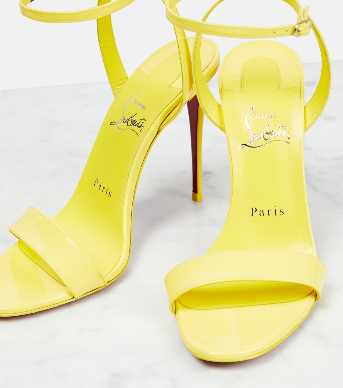 Sandales Loubigirl 100 en cuir verni | Christian Louboutin