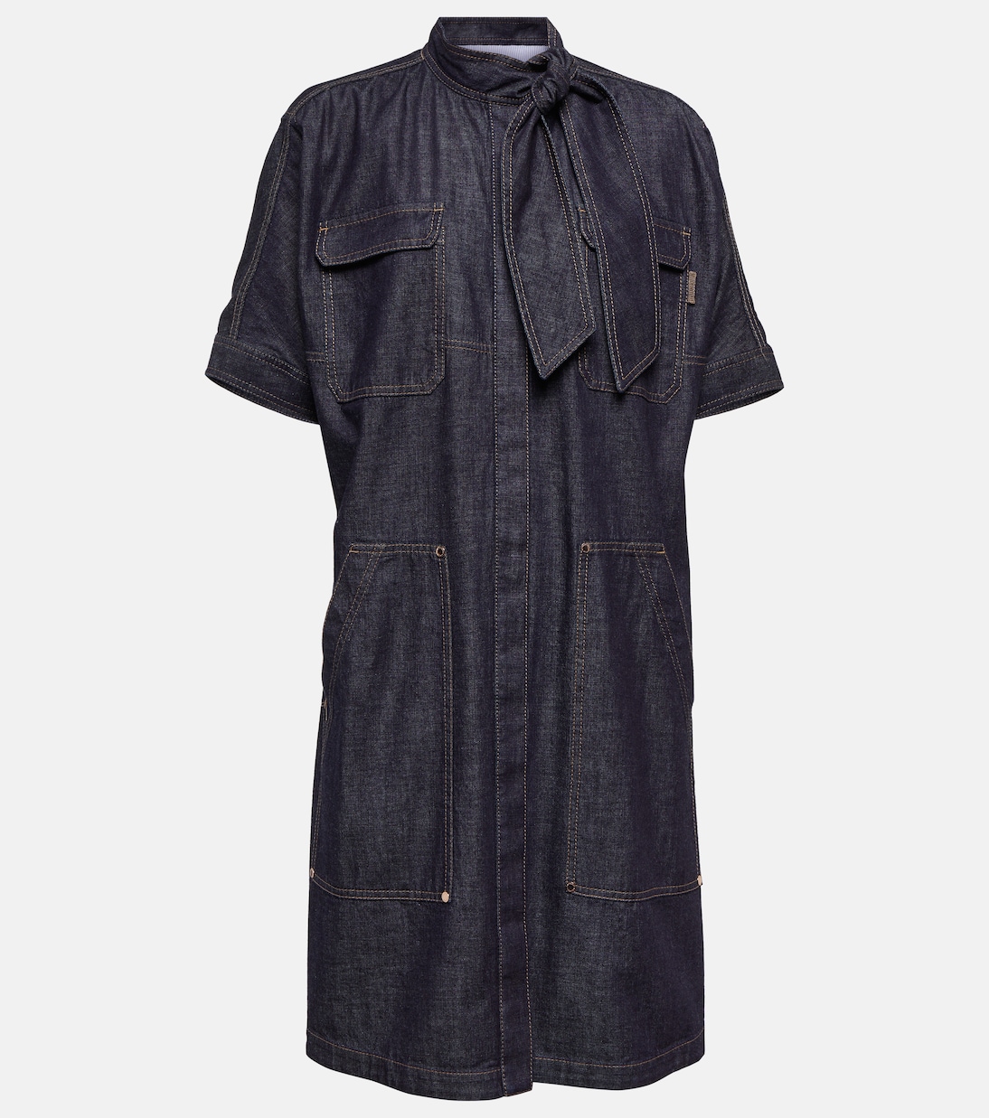 Kleid aus Denim | Brunello Cucinelli