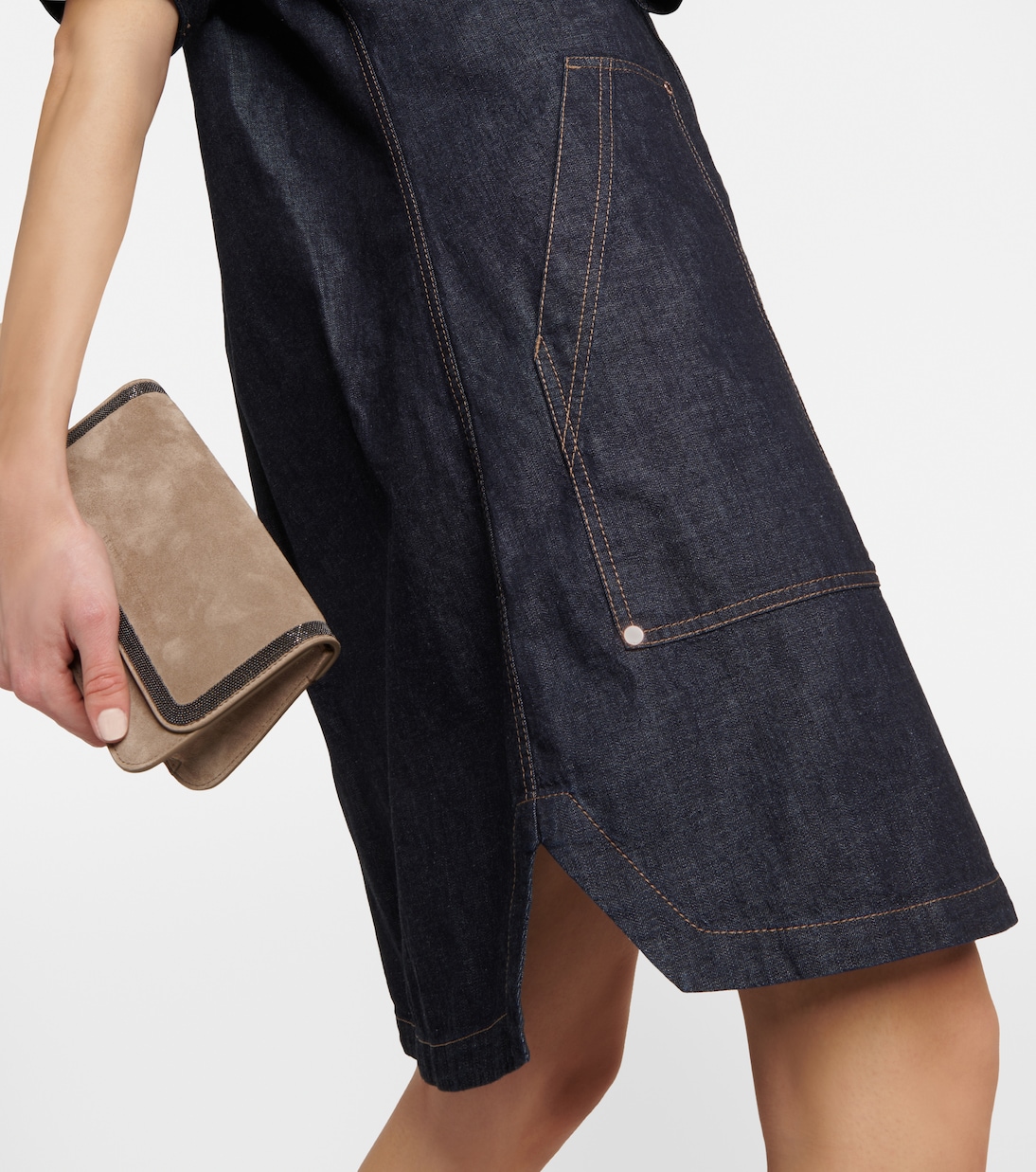 Kleid aus Denim | Brunello Cucinelli