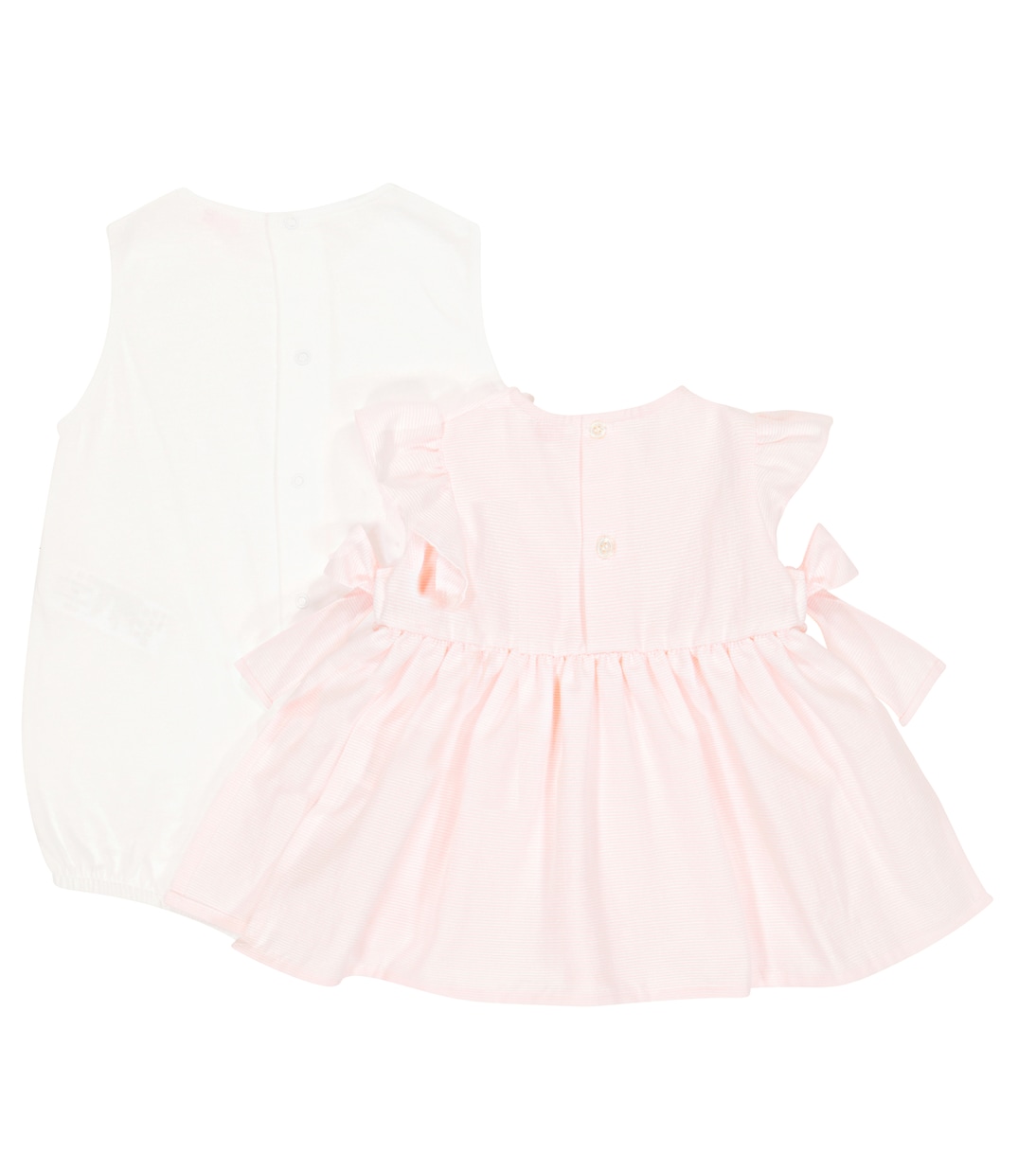 Bebé - set de vestido y body con logo | Il Gufo