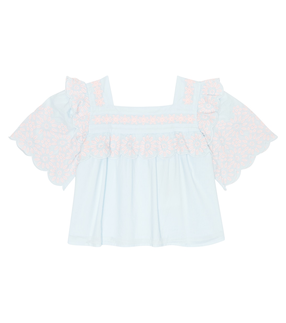 Top de algodón bordado | Stella McCartney Kids