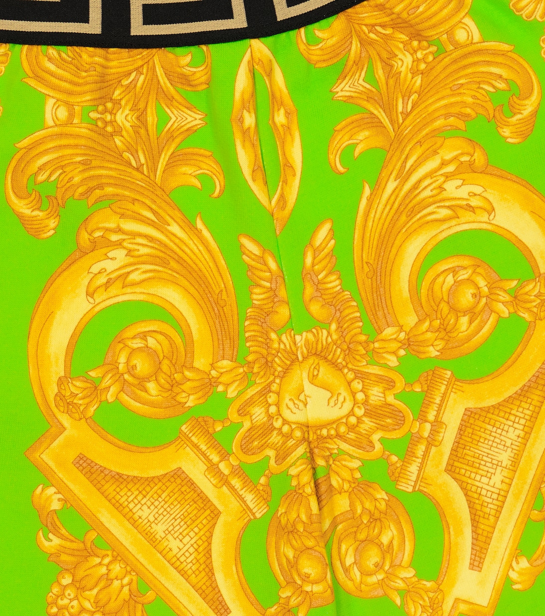 Barocco printed cotton shorts | Versace Kids