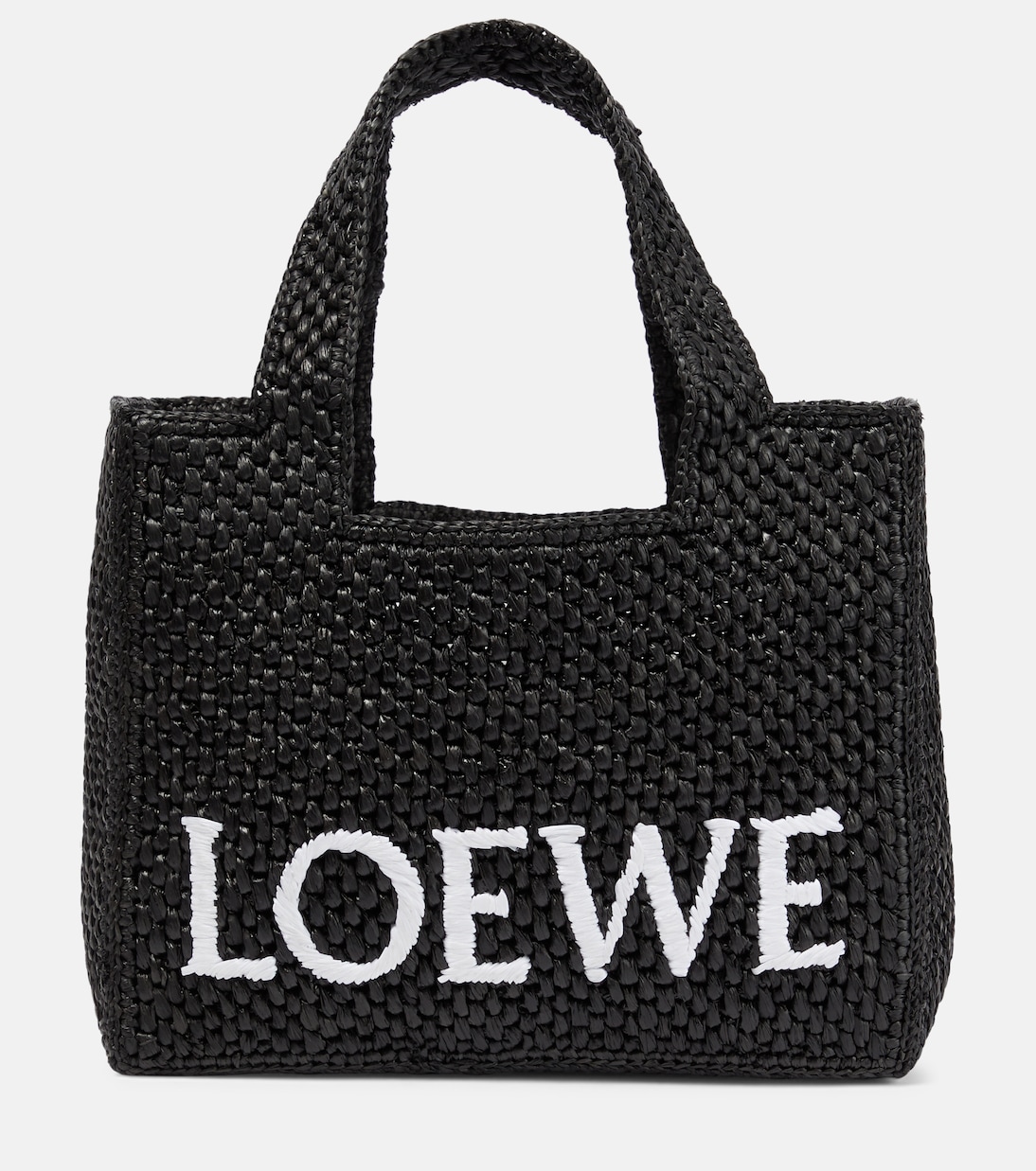 Cabas Paula's Ibiza Small en raphia à logo | Loewe