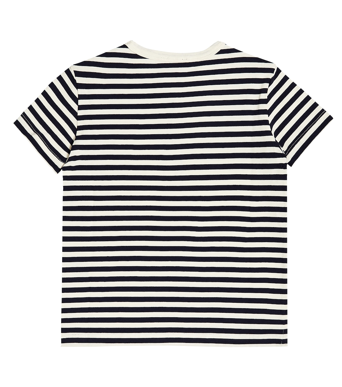T-shirt in cotone a righe con ricamo | Vilebrequin Kids