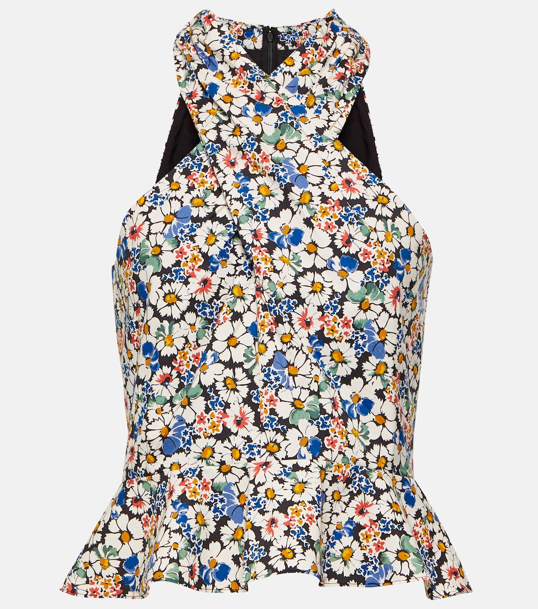 Top Drey en coton à fleurs | Veronica Beard