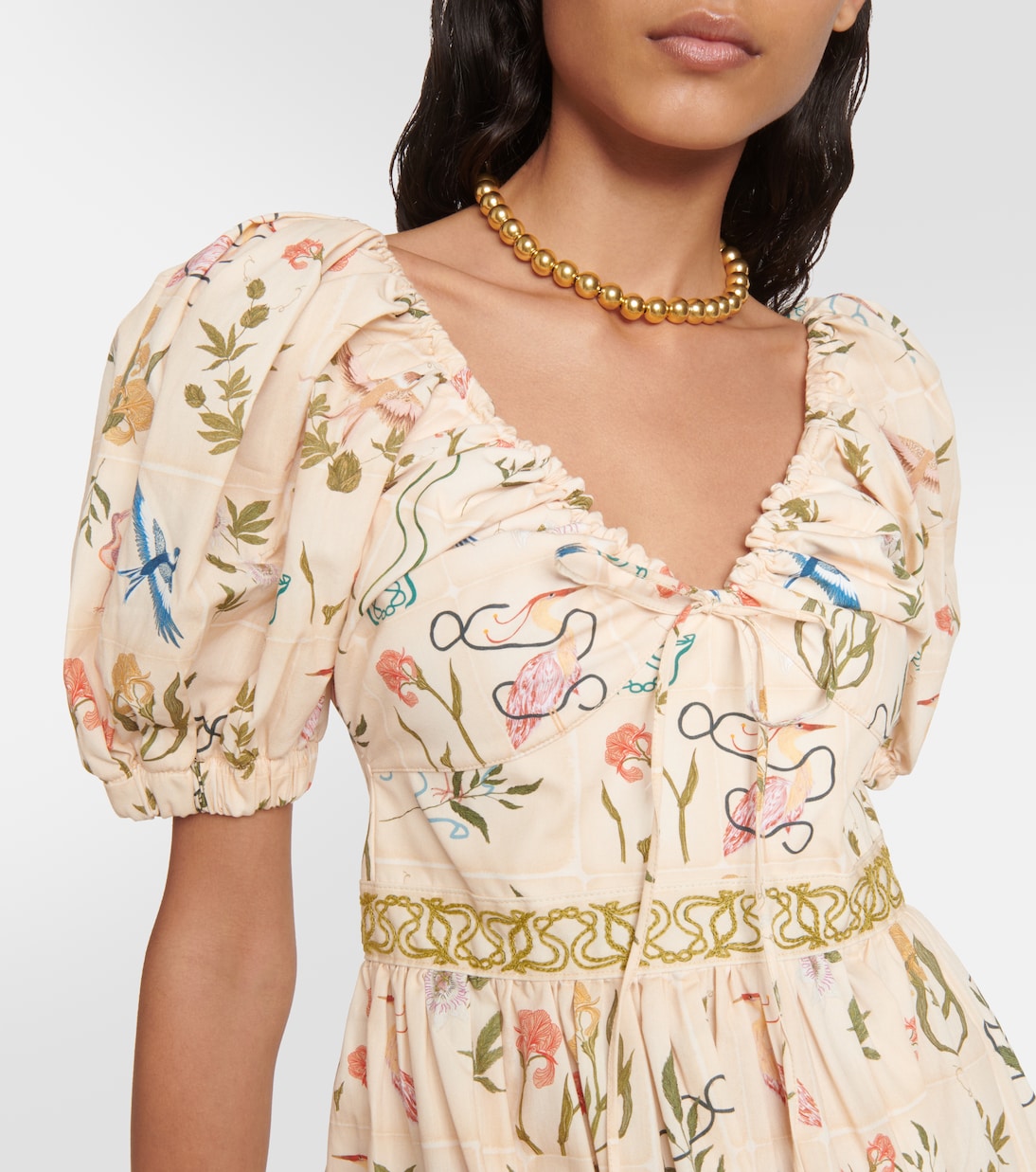 Manzanilla Paraíso embroidered minidress | Agua by Agua Bendita