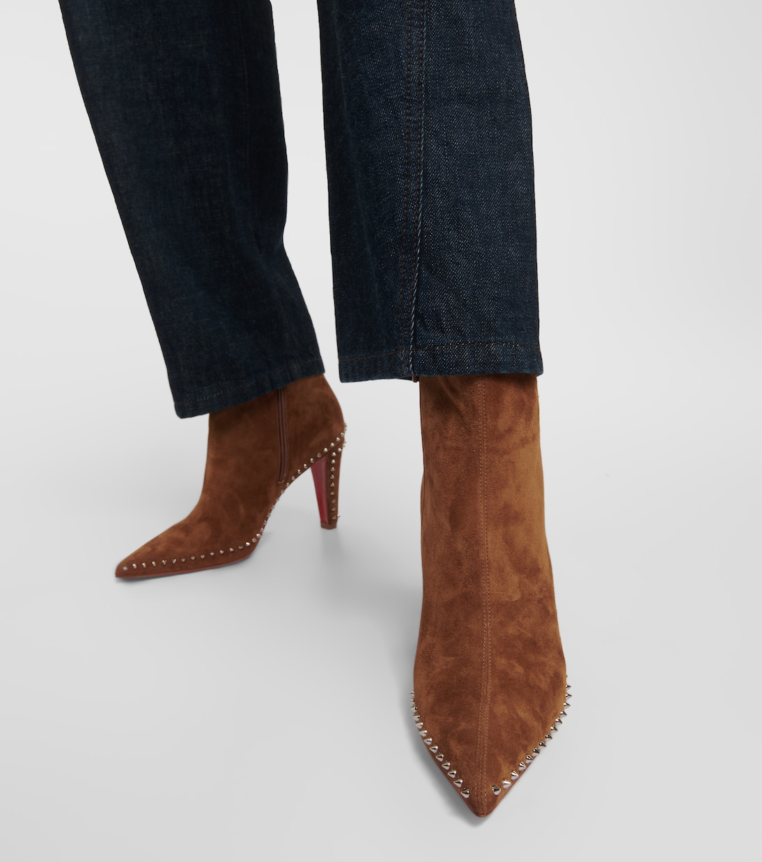 Vidura studded suede ankle boots | Christian Louboutin