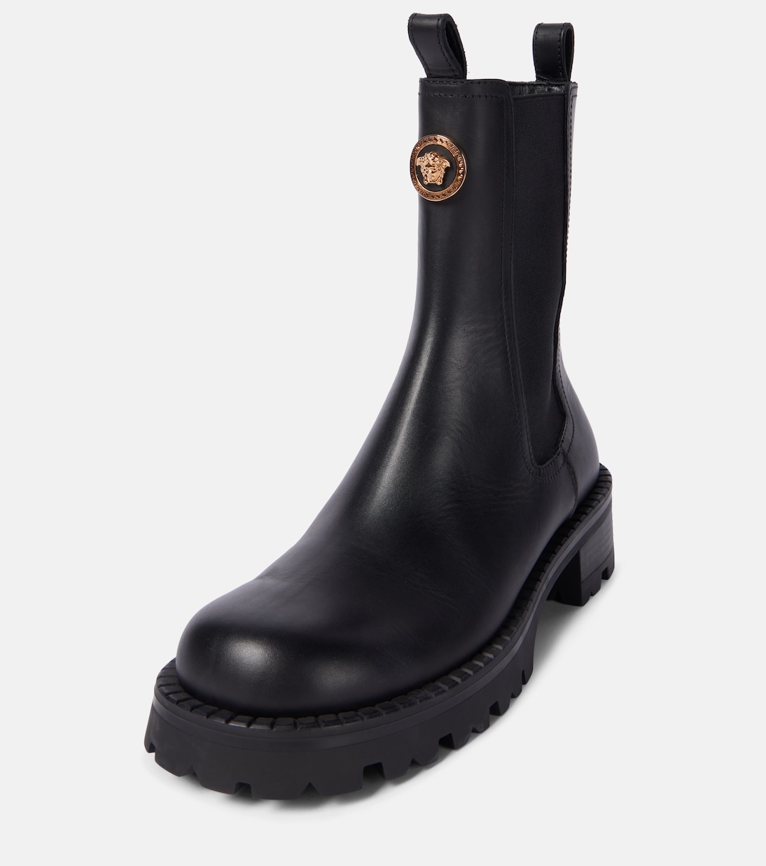 Medusa leather Chelsea boots | Versace