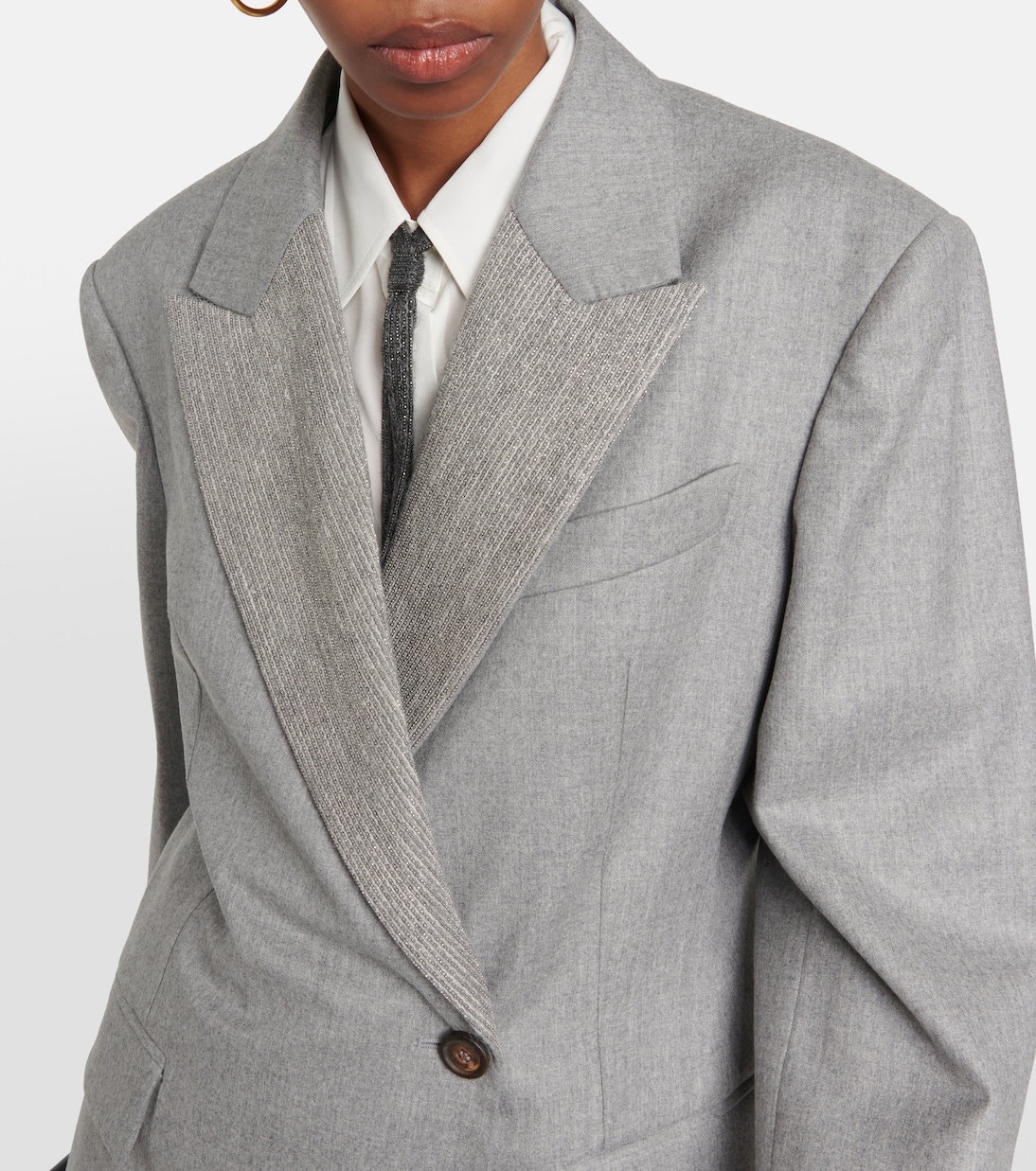 Embellished wool blazer | Brunello Cucinelli