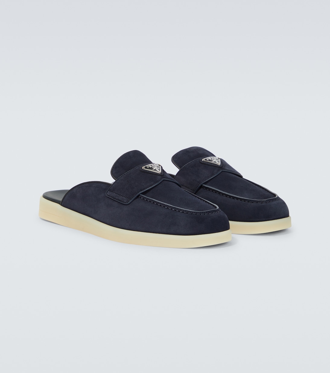 Slippers aus Veloursleder | Prada