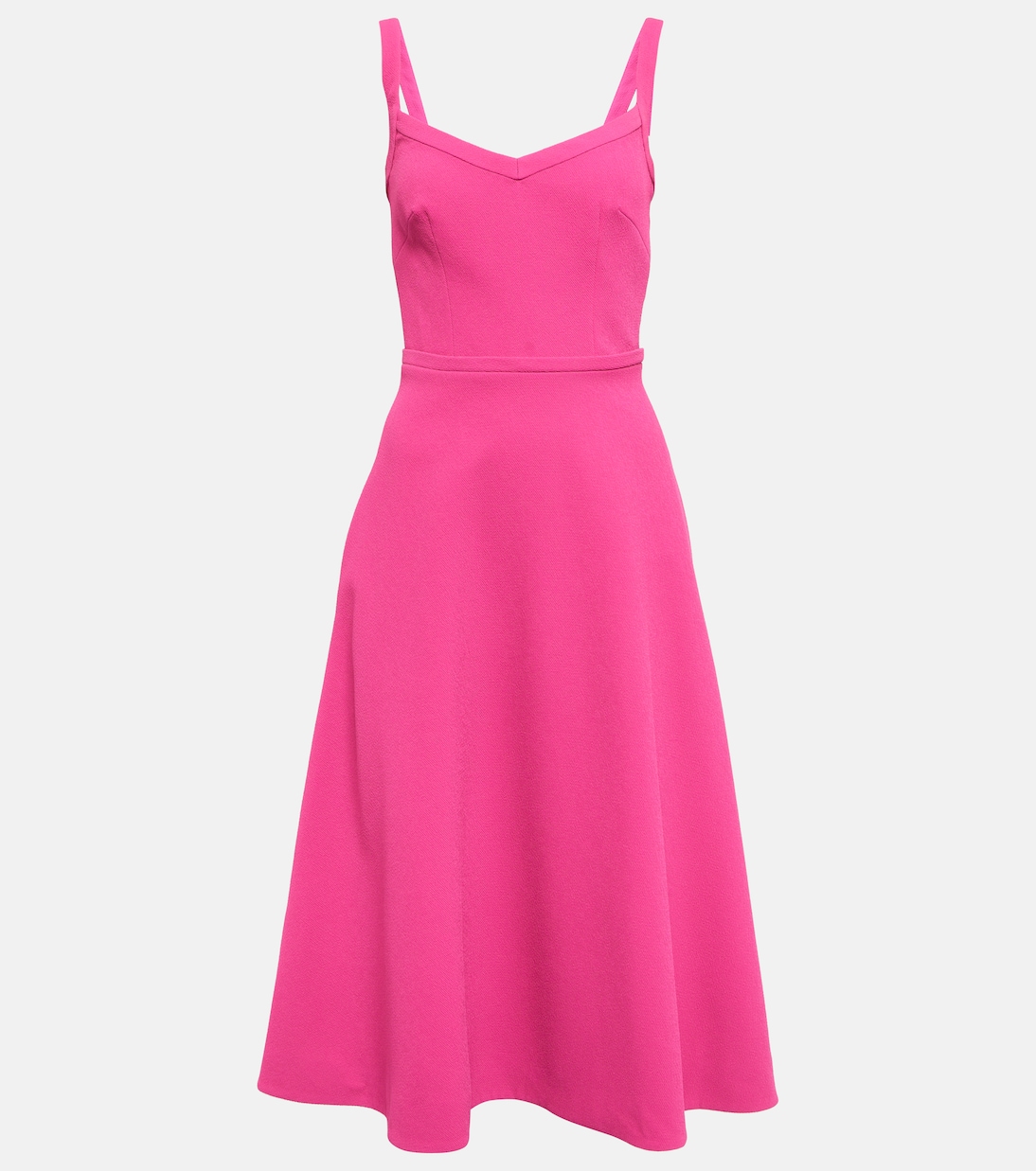 Vestido midi Elvita de crepé | Emilia Wickstead