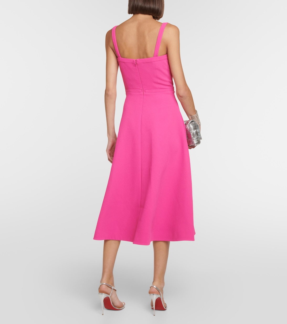 Vestido midi Elvita de crepé | Emilia Wickstead