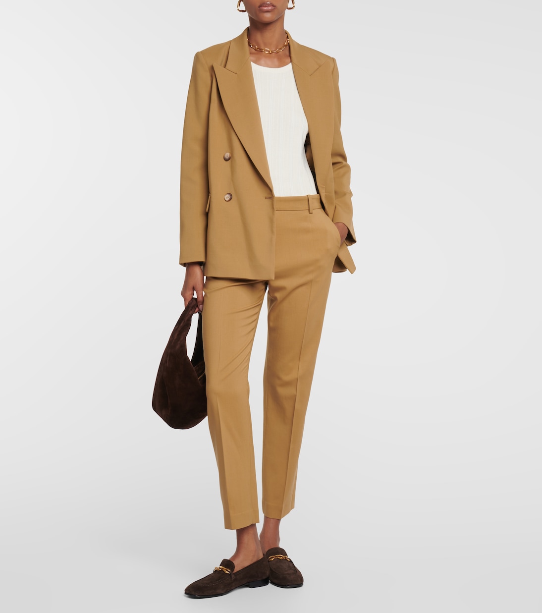 Eliston wool gabardine straight pants | Joseph