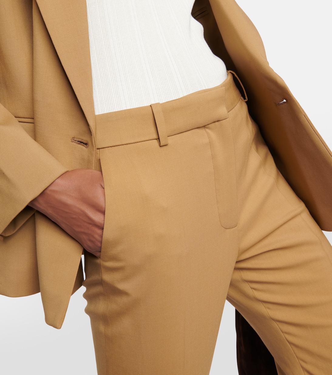 Eliston wool gabardine straight pants | Joseph