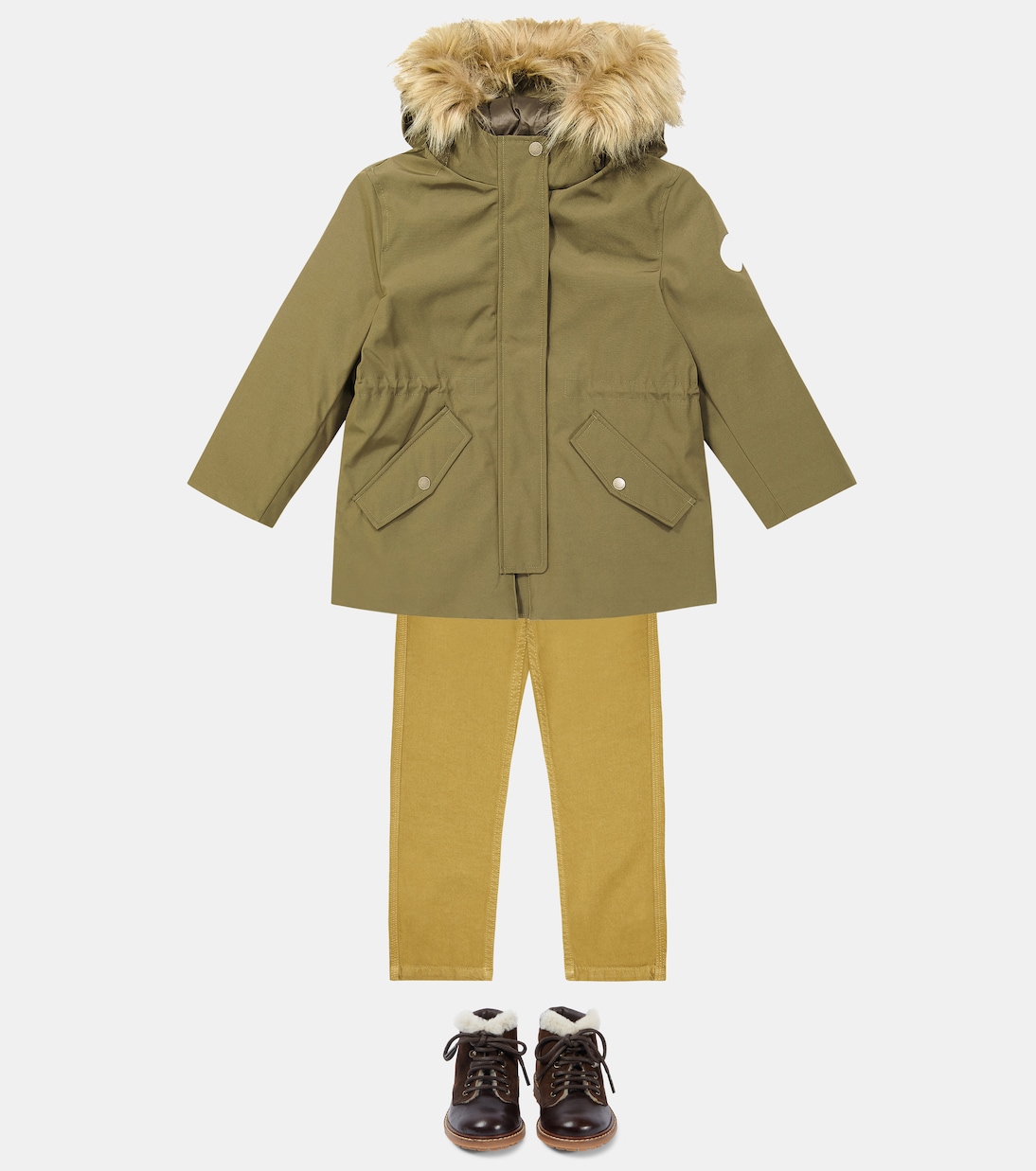 Divia faux fur-trimmed parka | Bonpoint