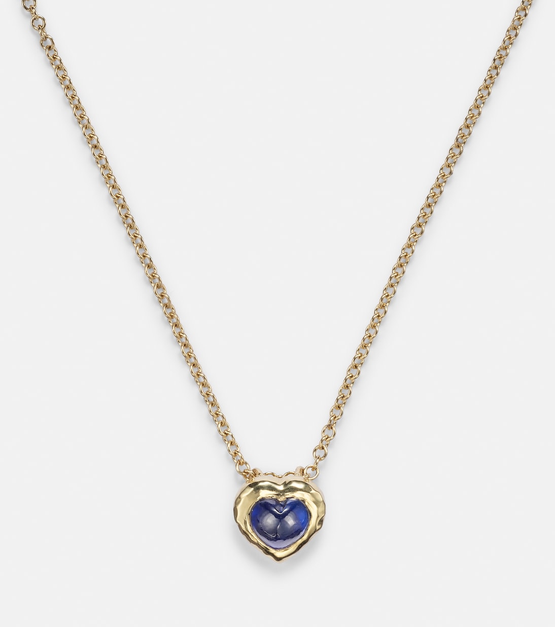 Collana in oro 18kt Octavia Elizabeth con zaffiro blu, gioiello elegante per giovani