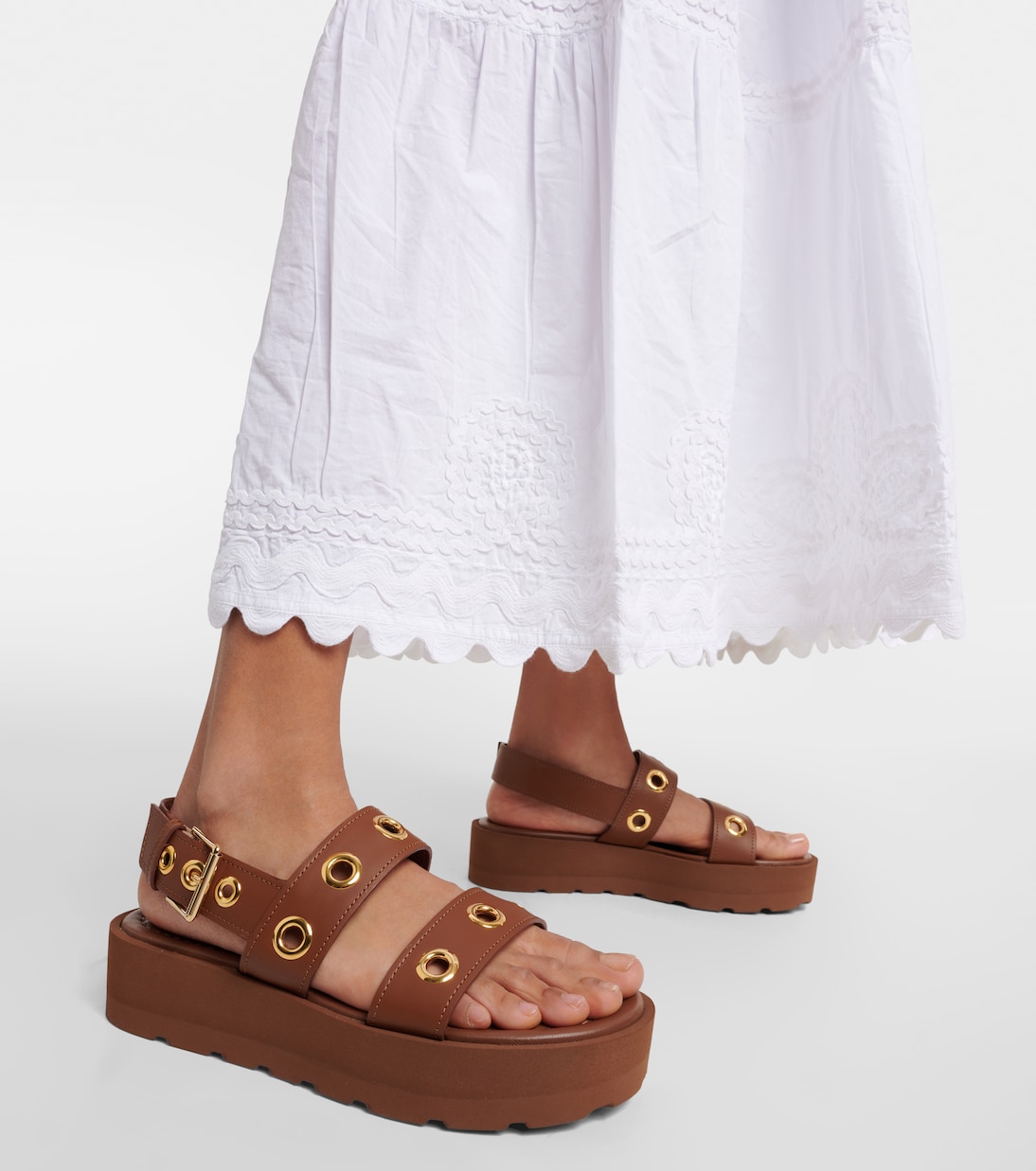 Sandali in pelle con zeppa | Gianvito Rossi