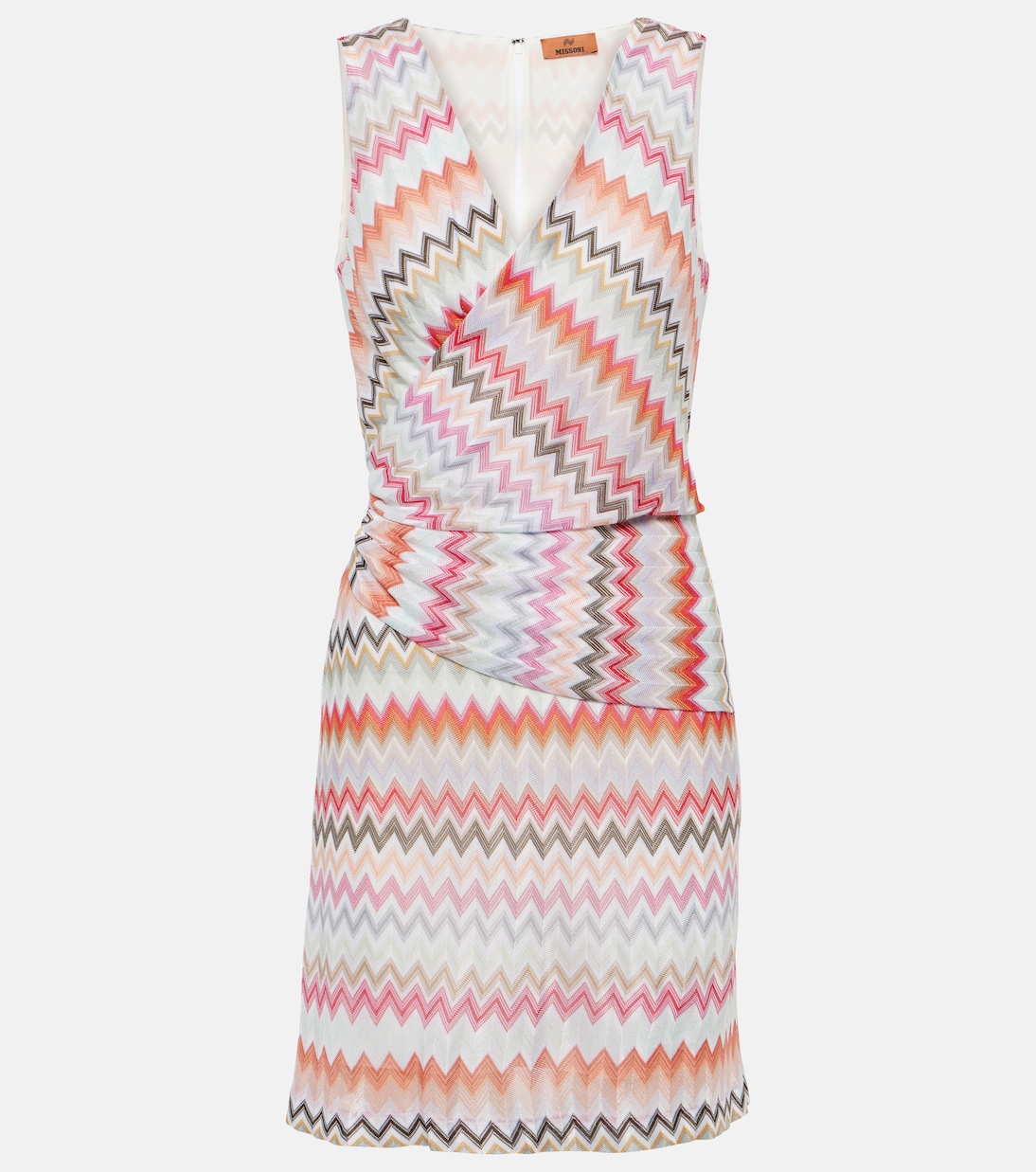 Zig-Zag printed cotton-blend minidress | Missoni