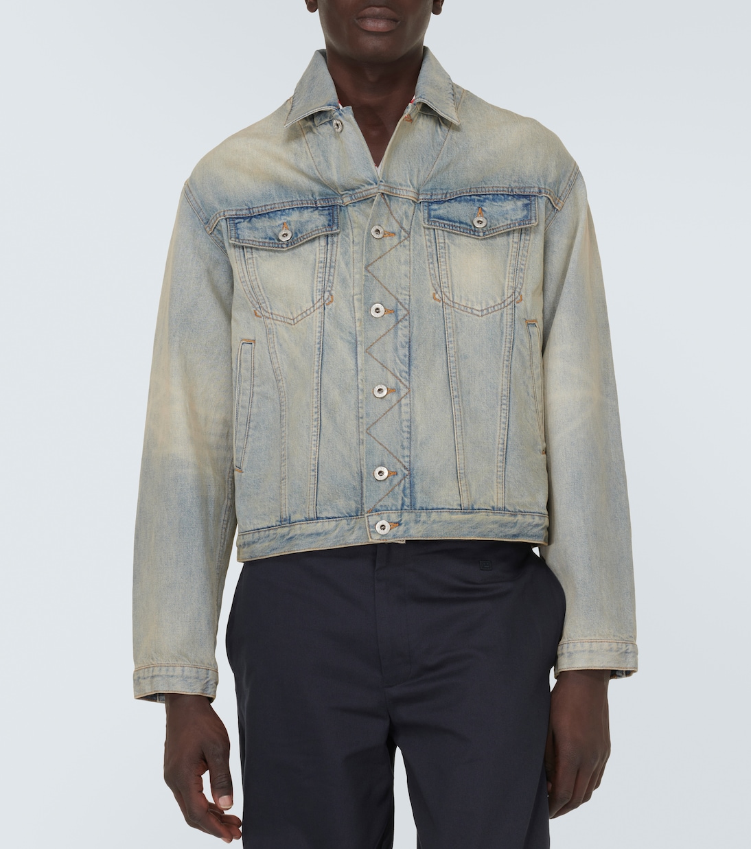 Bestickte Jeansjacke Drawn Varsity | Kenzo