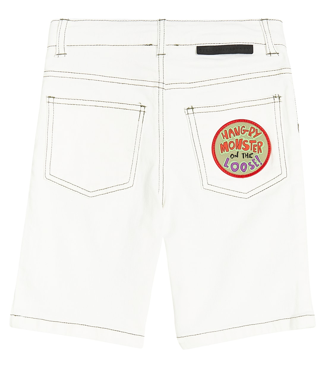Shorts in misto cotone con ricamo | Stella McCartney Kids
