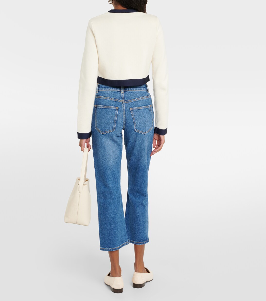 Jeans flared cropped | Tory Burch