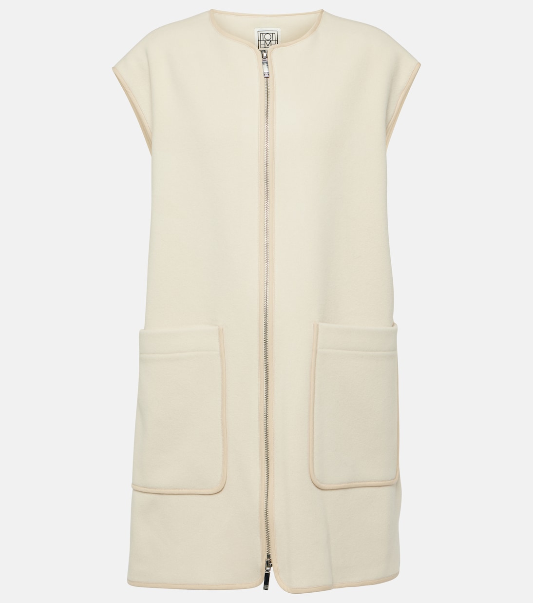 Veste sans manches en laine mélangée | Toteme