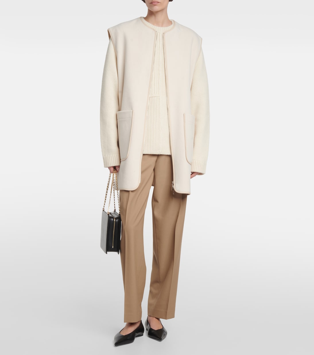Veste sans manches en laine mélangée | Toteme