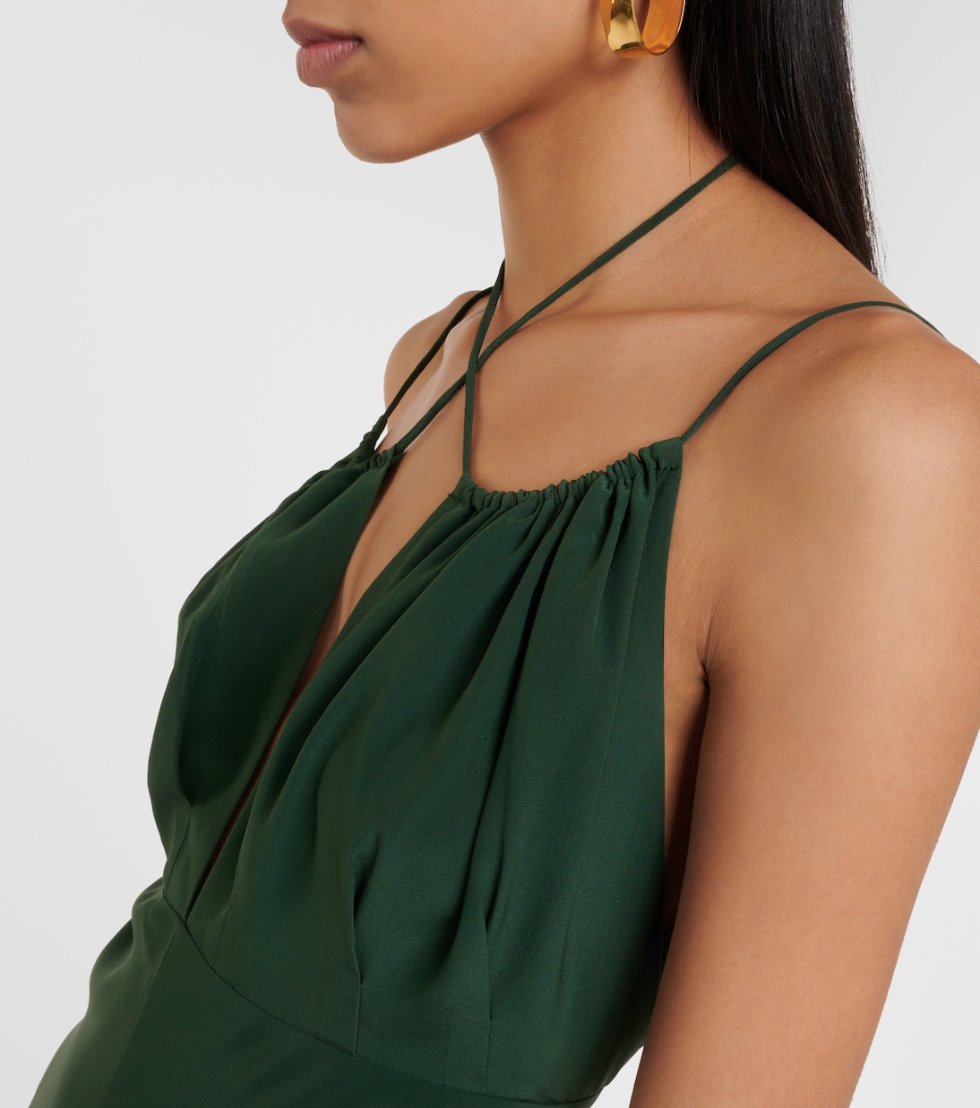 Vestido midi de crepé de china de seda | Toteme