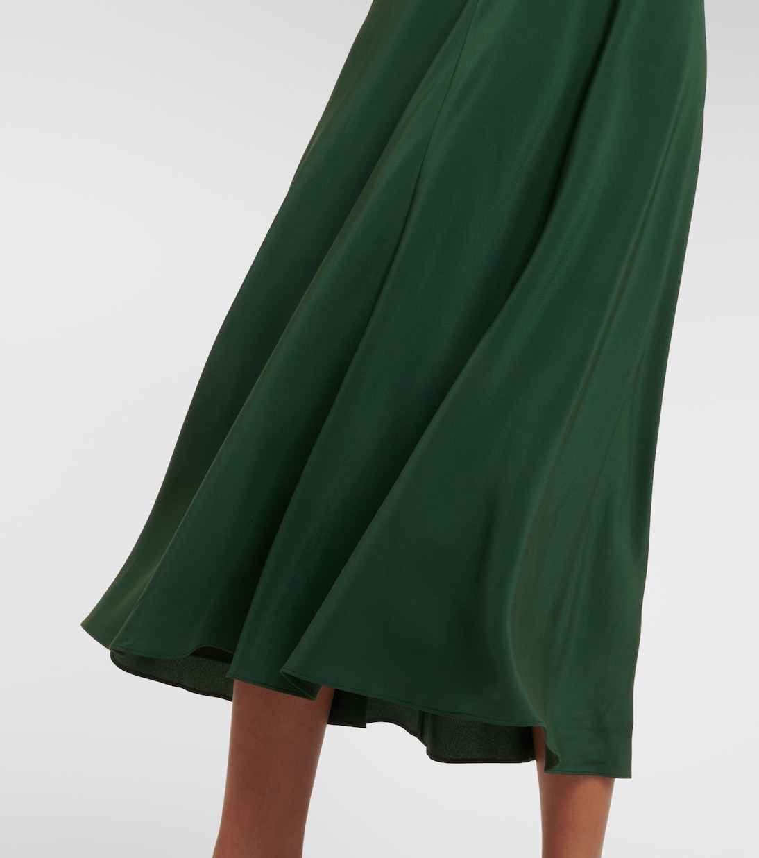 Vestido midi de crepé de china de seda | Toteme