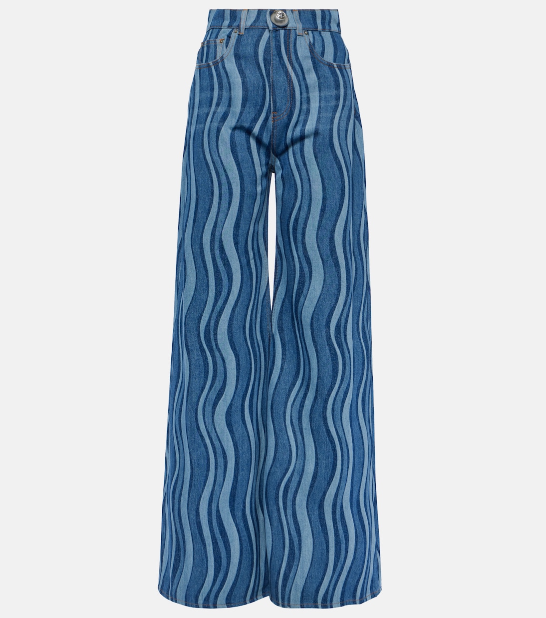 High-Rise Wide-Leg Jeans Sunray | Area