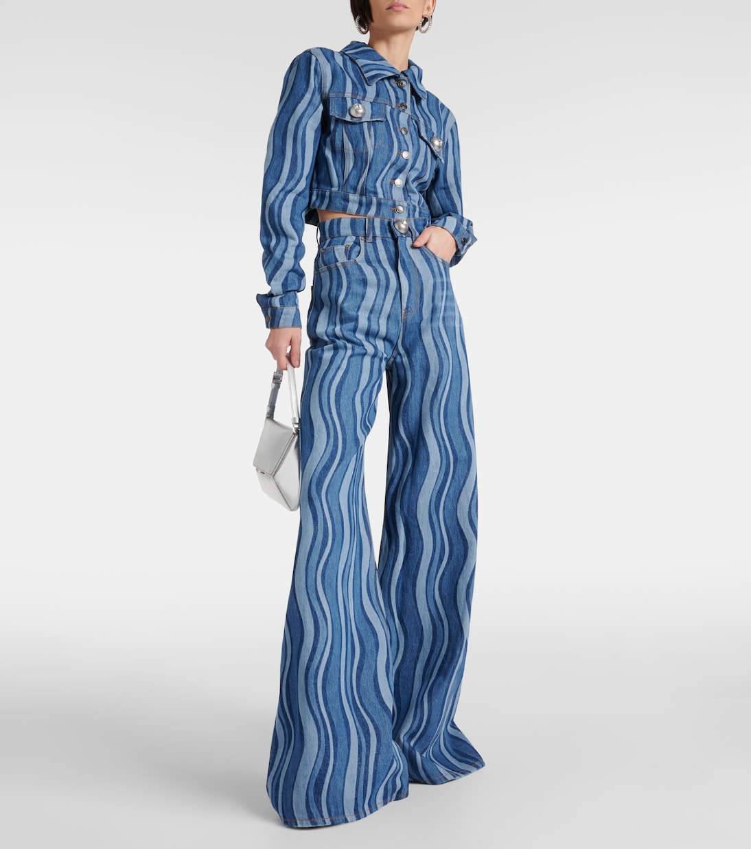 High-Rise Wide-Leg Jeans Sunray | Area