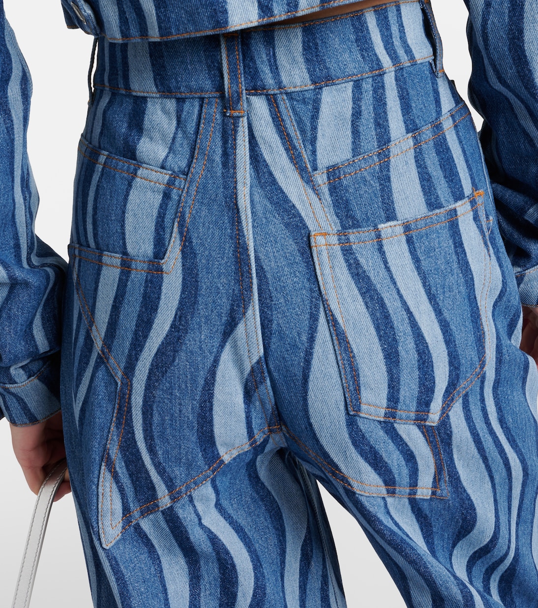 High-Rise Wide-Leg Jeans Sunray | Area
