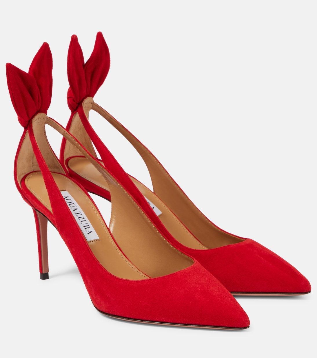 Bow Tie suede pumps | Aquazzura