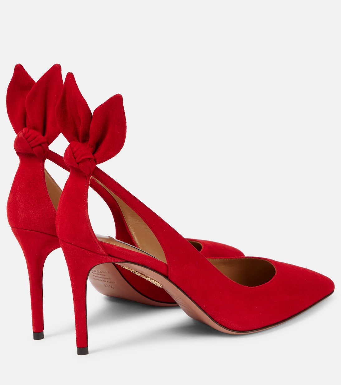 Bow Tie suede pumps | Aquazzura
