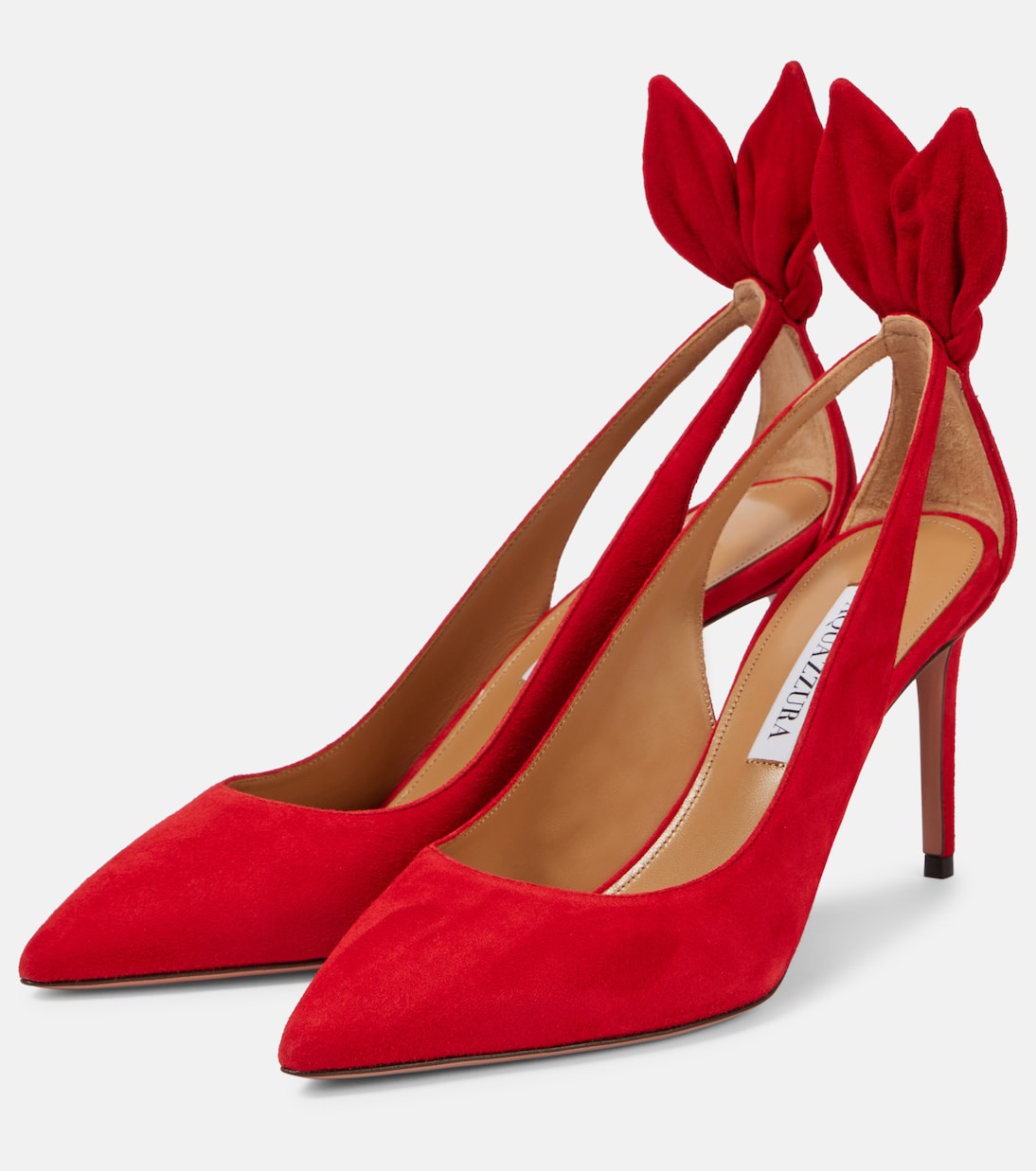 Bow Tie suede pumps | Aquazzura