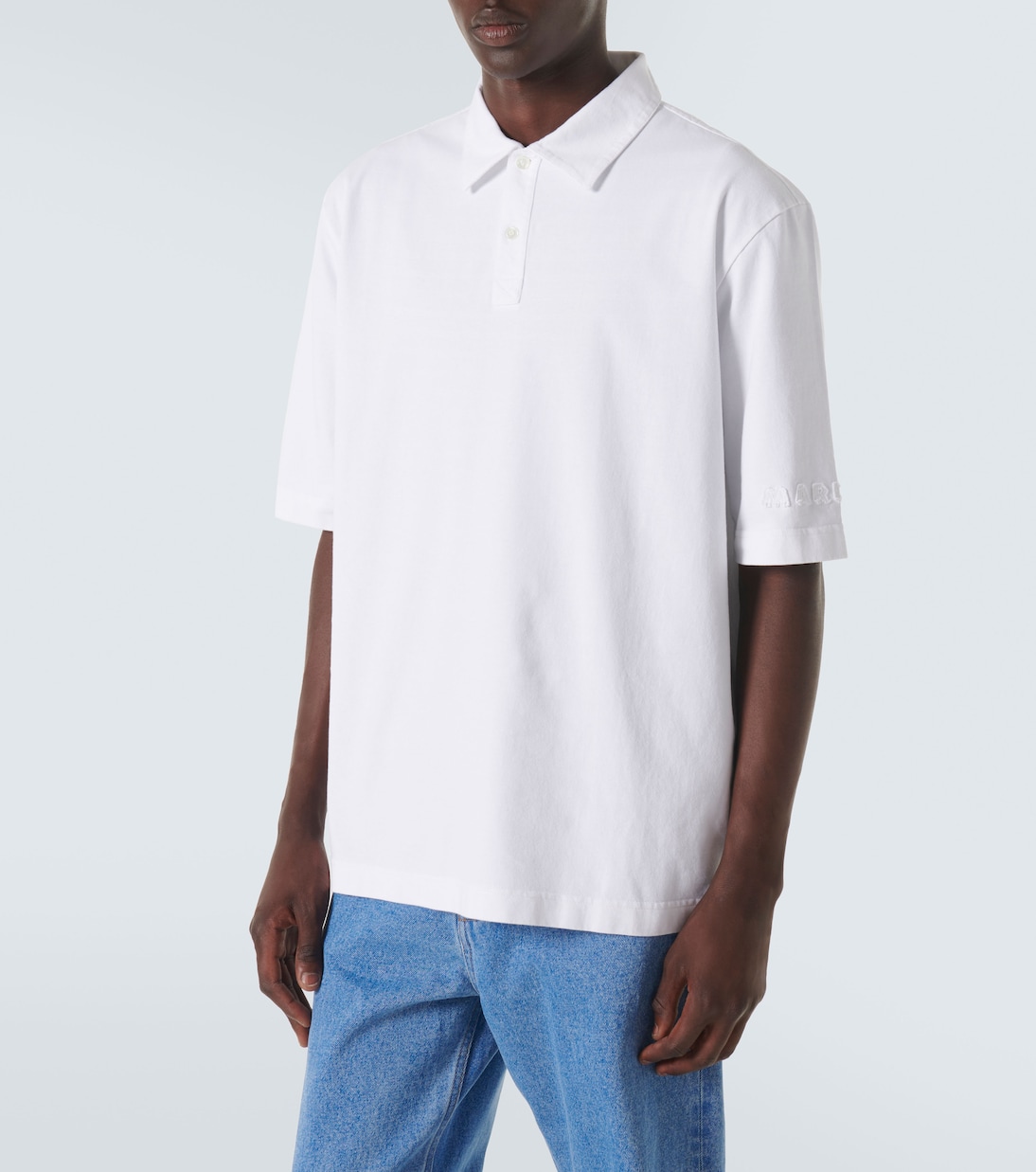 Oversize-Polohemd aus Baumwoll-Jersey | Marni