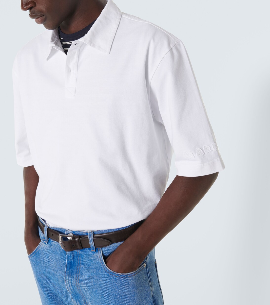 Oversize-Polohemd aus Baumwoll-Jersey | Marni