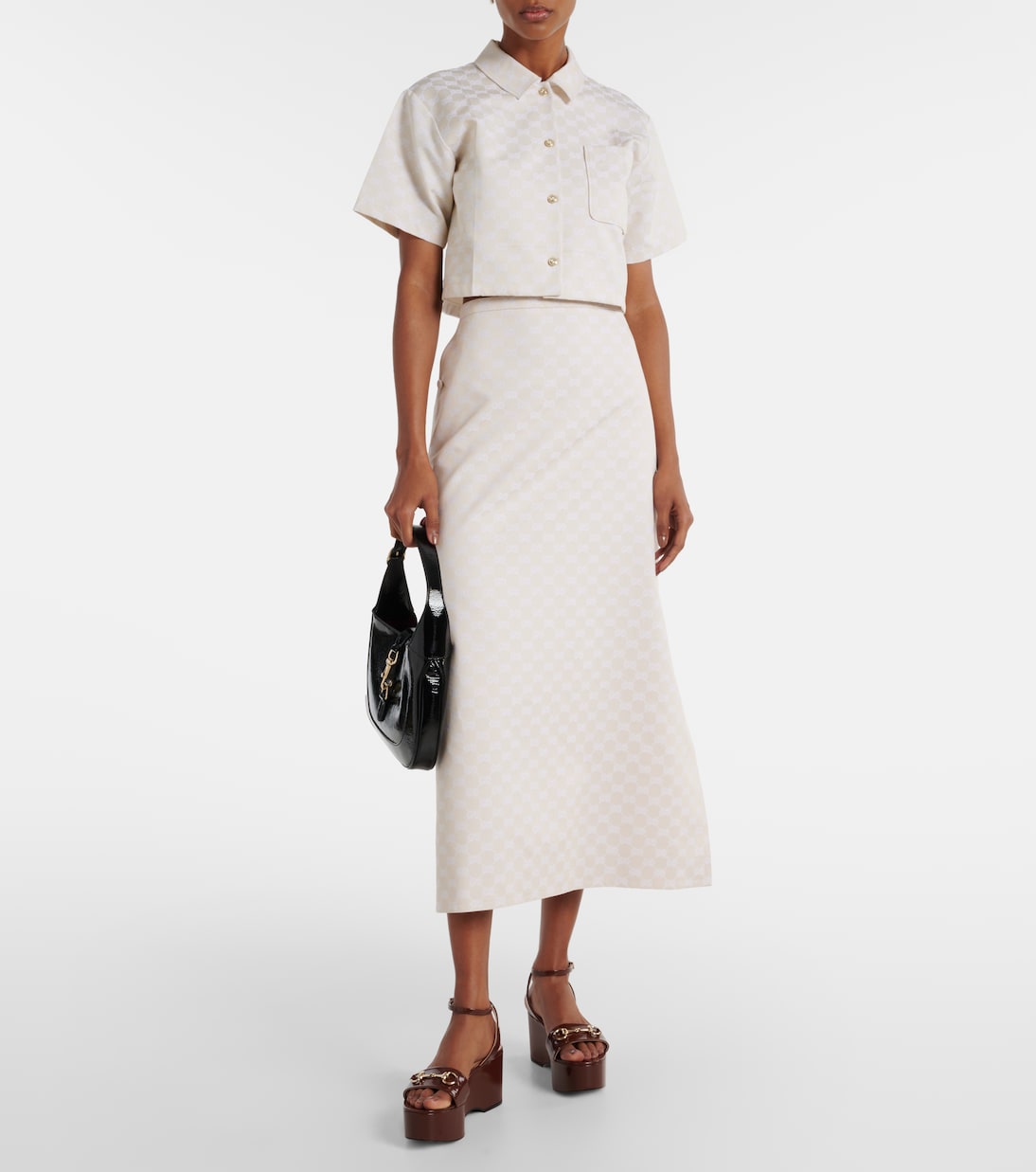 Jupe midi GG | Gucci