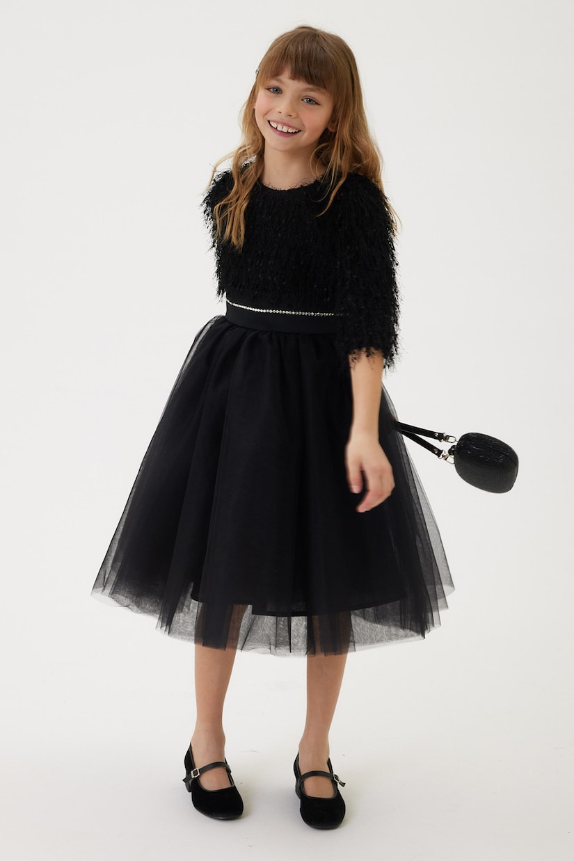 Ballerines Dorothy en velours à paillettes | Monnalisa