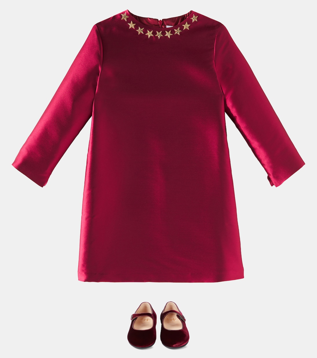 Abito in twill con perline | Il Gufo