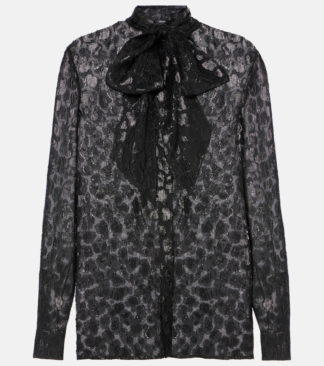 Blouse en jacquard de satin | Versace